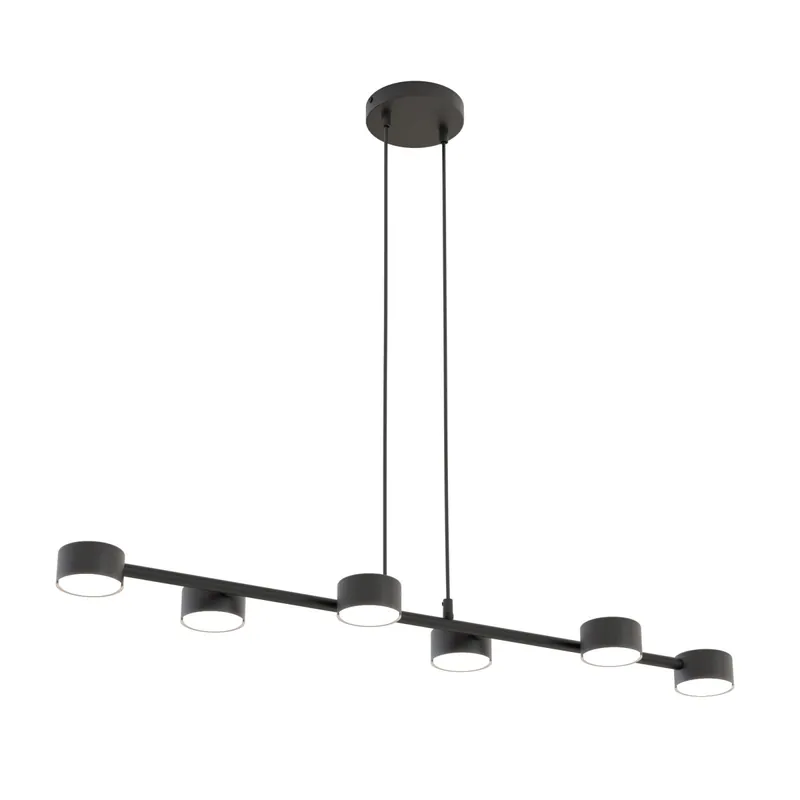 Emibig Colgante De Luz Megara Acero Negro | Apta para 6x GX53 - Max 12W Solo Por Tiempo Limitado