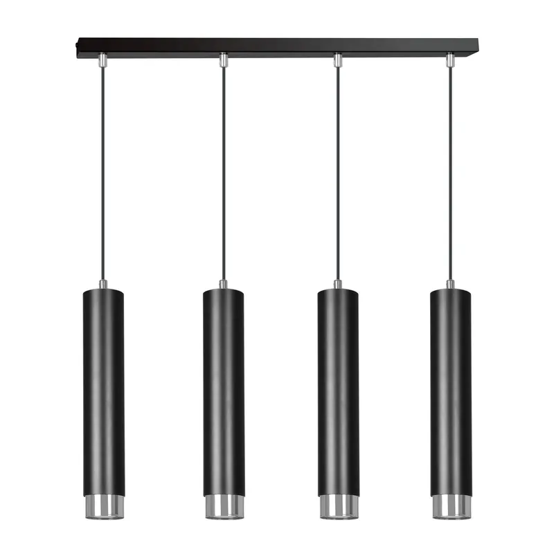 Emibig Colgante De Luz Kibo Acero Negro | Apta para 4x GU10 - Max 10W Entrega Rápida