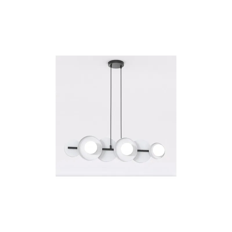 Barato Emibig Colgante De Luz Model Acero Gris | Apta para 6x G9 - Max 8W