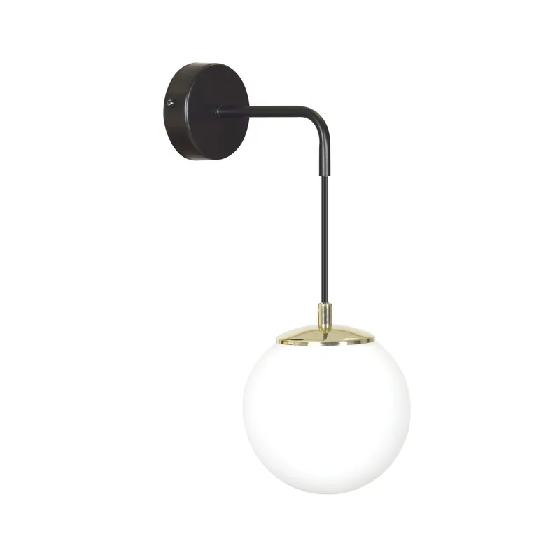 Compra Hoy Emibig Luz De Pared Ognis Acero Negro | Apta para 1x E27 - Max 10W