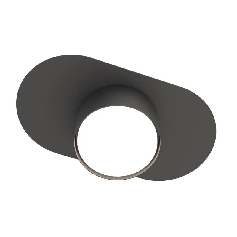 Oferta Flash Emibig Luz de techo Stilo Acero Negro | Apta para 1x GX53 - Max 12W