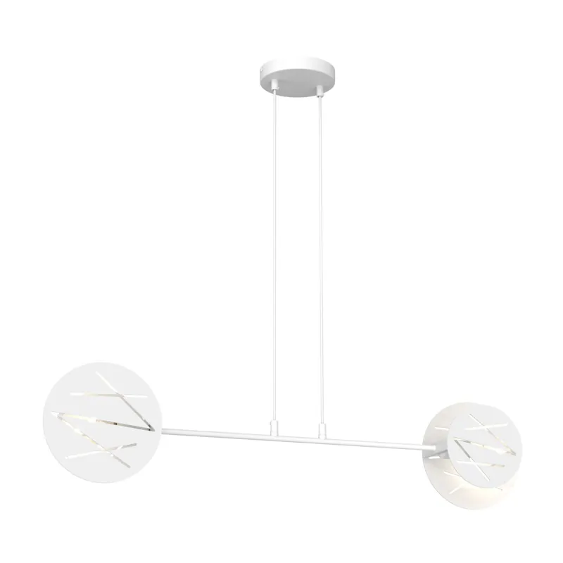 Devolución Gratuita Emibig Colgante De Luz Xotic Acero Blanco | Apta para 2x E27 - Max 15W