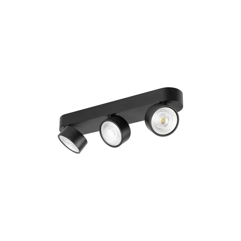 Garantía De Devolución De Dinero SLV Kalu Aluminium Foco Negro 28W 4050lm - 927 Luz Muy Cálida | Mejor Reproducción De Color - Regulable
