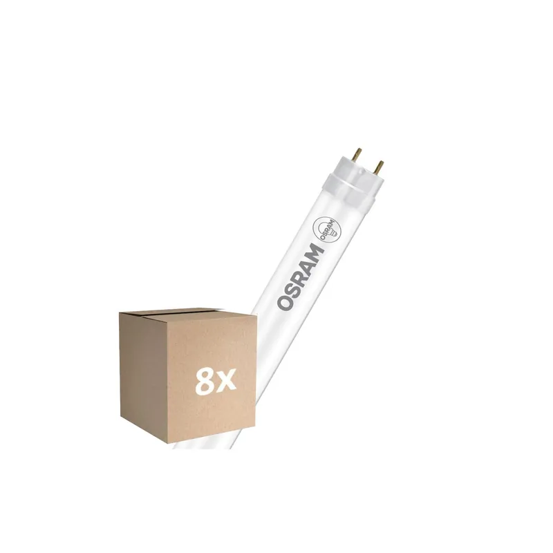 Multipack 8x Osram Tubo LED T8 (EM/Mains) Standard Output 5.4W 650lm - 865 Luz De Día | 44cm - Reemplazo 15W Alta Calidad