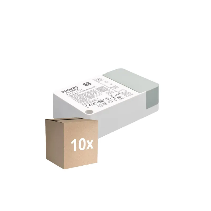 Oferta Multipack 10x Philips Xitanium G3 Driver Max 44W|0.9~1.05A(DIP)|30~42V|incl. DC cable | 900mA (Para Noxion)
