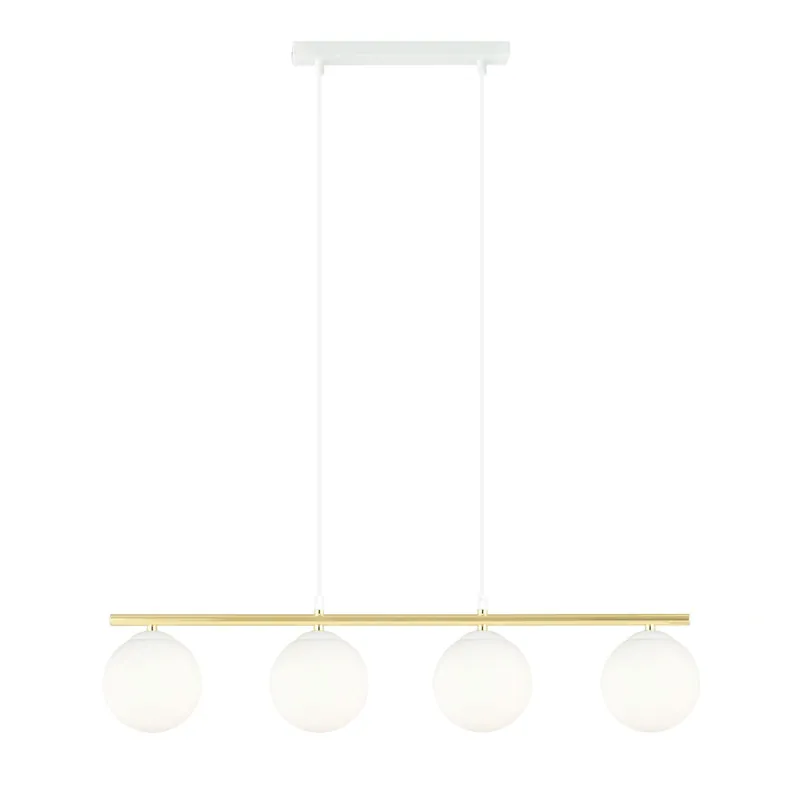Emibig Colgante De Luz Allora Acero Blanco | Apta para 4x E14 - Max 10W Súper Precio