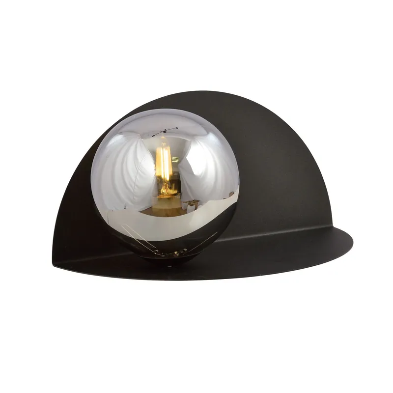 Precio Bajo Emibig Luz De Pared Form Acero Negro | Apta para 1x E14 - Max 10W