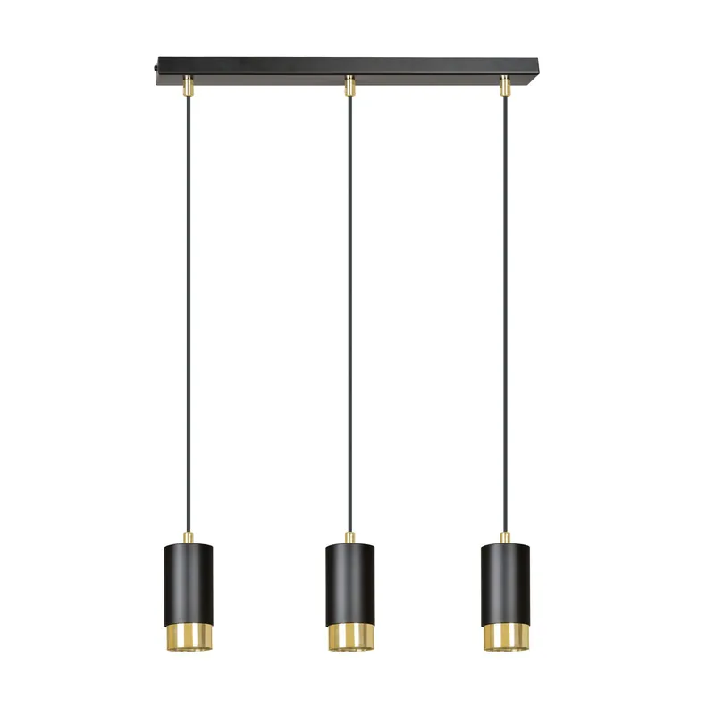 Súper Precio Emibig Colgante De Luz Fumiko Acero Negro | Apta para 3x GU10 - Max 10W