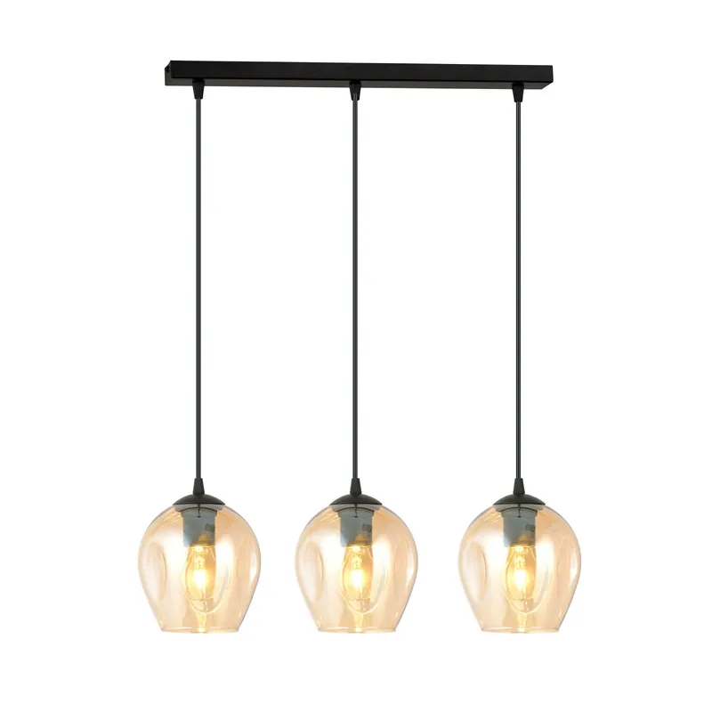 Precio Rebajado Emibig Colgante De Luz Istar Acero Negro | Apta para 3x E27 - Max 10W