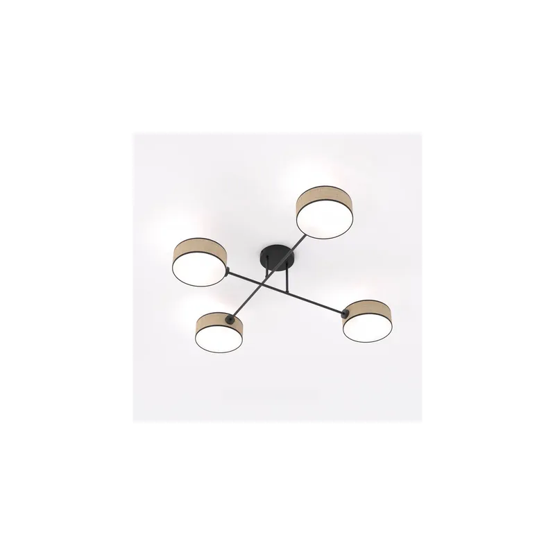 Imprescindible (Must-Have) Emibig Luz de techo Maga Acero Marrón | Apta para 4x E14 - Max 10W
