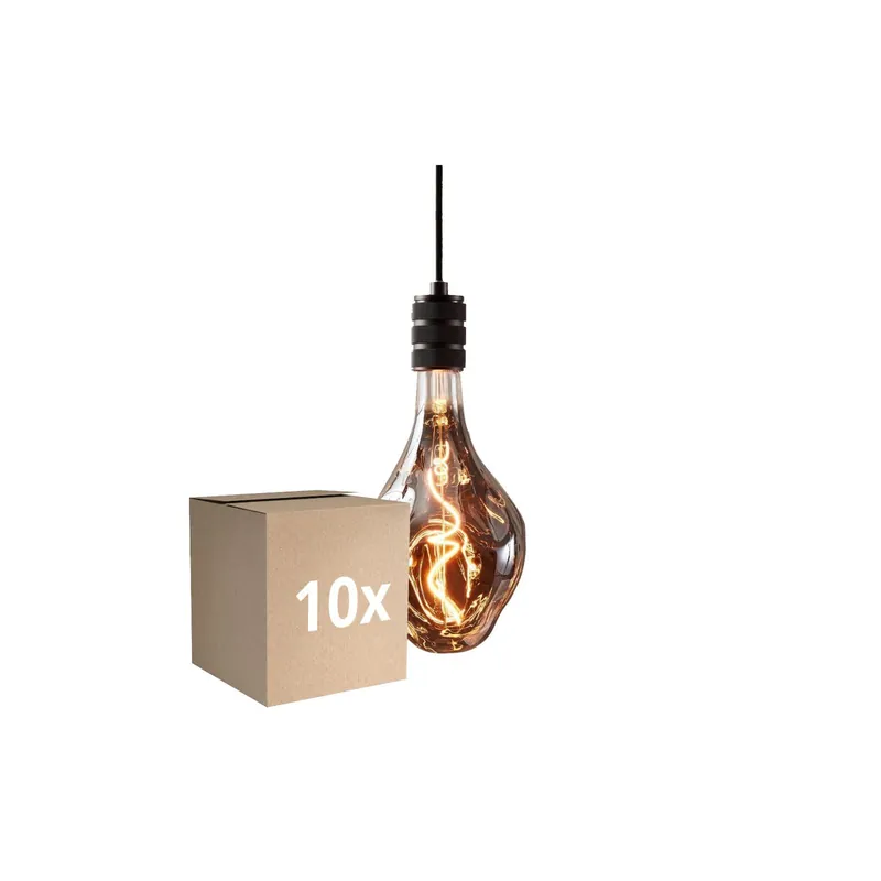 Multipack 10x Eglo LED Special E27 Con Filamento Smokey 4W 70lm - 818 Luz Muy Cálida | Regulable - Reemplazo 25W Garantía De Devolución De Dinero