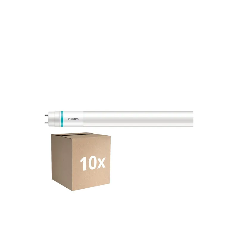 Multipack 10x Philips Tubo LED T8 MASTER Value (EM/Mains) High Output 13.1/15.5W 2100/2500lm - 840 Blanco Frio | 120cm - Lumen Cambiar - Reemplazo 36W Precio Económico