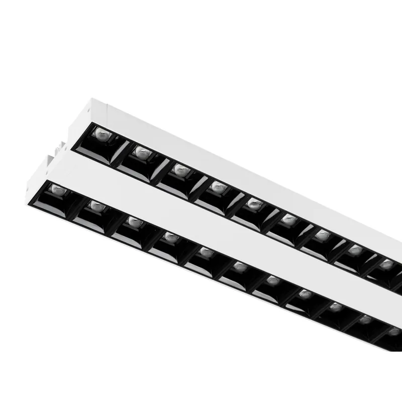 SLV Foco de carril Sight Evo 3 Fases Aluminium Blanco Doble 25W 6400lm 60D - 830 Luz Cálida | Mejor Reproducción De Color Disponible Ahora