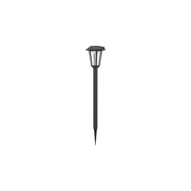 Eglo Pico Luz Prietta Solar Negro 6W 800lm - 827 Luz Muy Cálida | IP44 - Sensor de Movimiento y Luz Oferta Especial