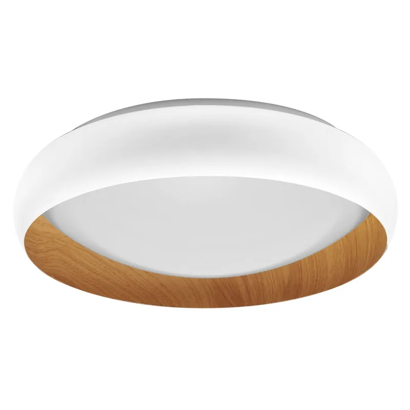 Ledvance Lámpara LED Orbis Livia Blanco y Madera 24W 1200lm - 830 Luz Cálida | Regulable al tacto Oferta