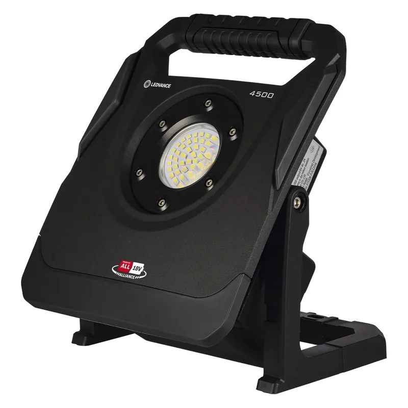Ledvance LED Lámpara De Construcción Value Negro 40W 4500lm 100D - 840 Blanco Frio | IP54 - Batería - Simétrico Últimas Unidades