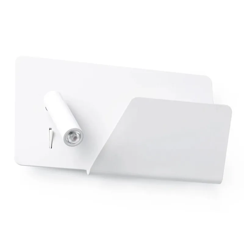 Venta Final FARO SUAU USB Aplique Blanco con Lector Derecha