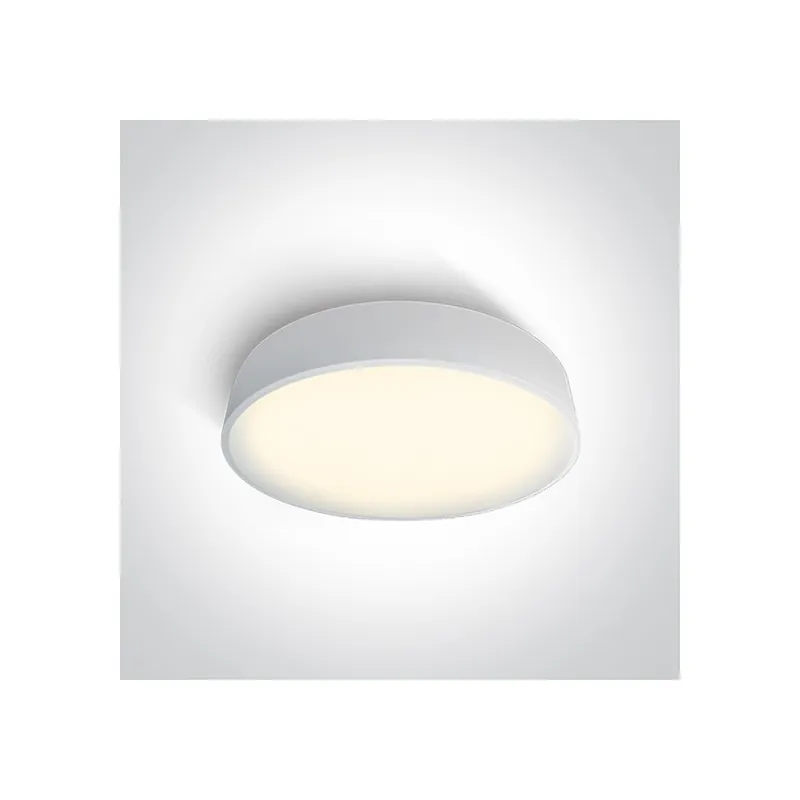 ONE LIGHT Plafón circular blanco LED 50W 3000K Disponible Ahora