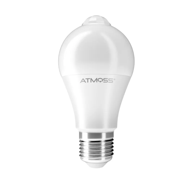 Alta Calidad ATMOSS BOMBILLA LED E27 12W SENSOR DE MOVIMIENTO