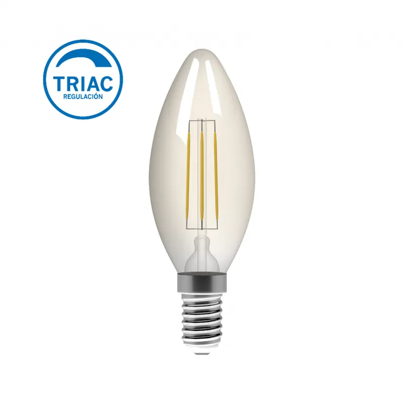 ATMOSS BOMBILLA VELA REGULABLE AMBAR E14 4W Rebajas