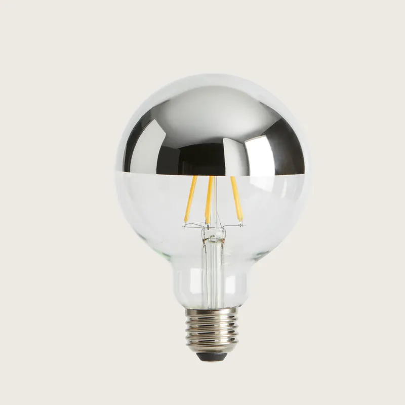 Precio De Oferta AROMAS Bombilla LED globo G95 cromo