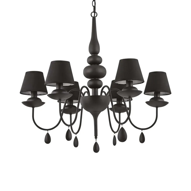 IDEAL LUX BLANCHE SP6 Negro Entrega Rápida