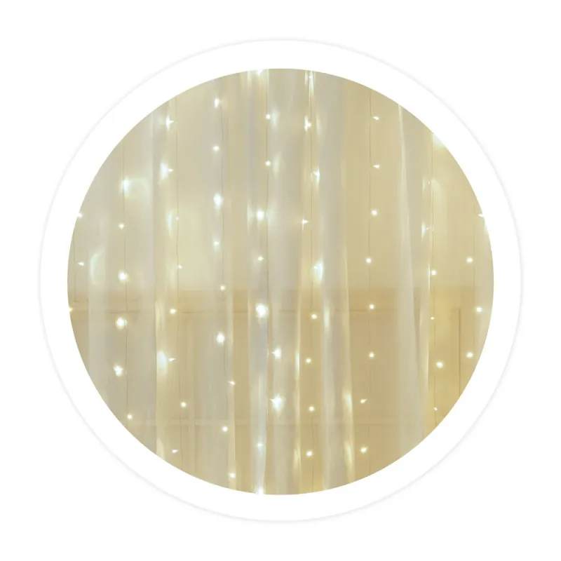 Favorito De Clientes Cortina LED 2X1M Luz fría