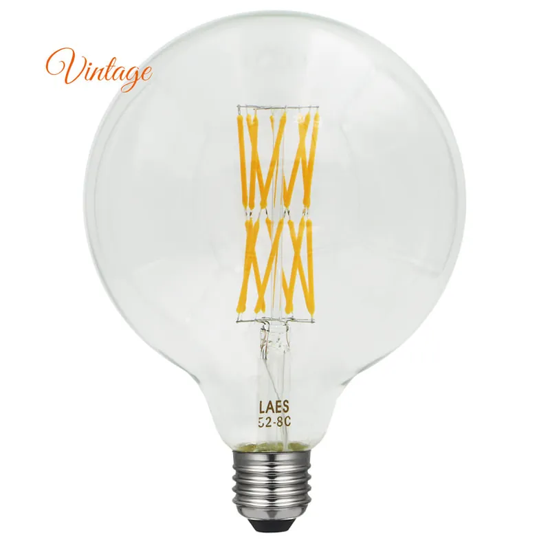 Stock Limitado LAES Bombilla Globo Diagonal 125 Filamento LED Vintage
