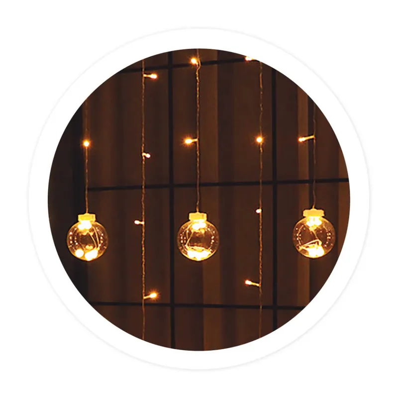Cortina Bolas LED 140Cm Rebajas