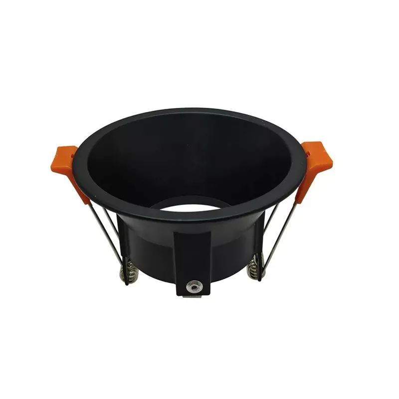 LIGHTED Aro Empotrable Redondo Negro Precio Bajo