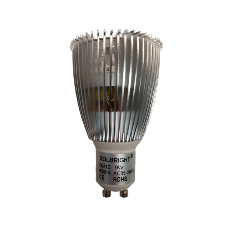 SOLBRIGHT Bombilla GU10 LED 9W 6500K 60º Novedad
