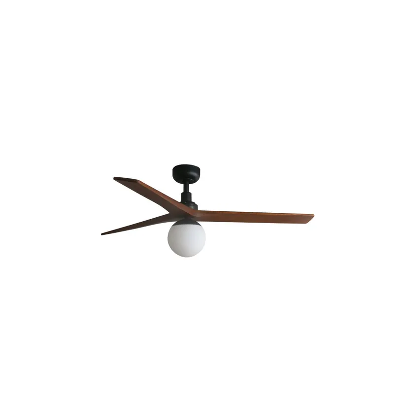 A Buen Precio FARO KLIM M E27 Ventilador Negro-Nogal