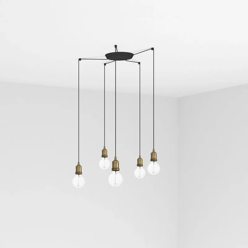 FARO ART 5L Lámpara colgante oro viejo Gran Oferta