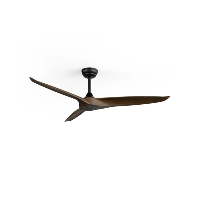SULION NOVA Ventilador Negro-Madera Oscura IP44 Imprescindible (Must-Have)