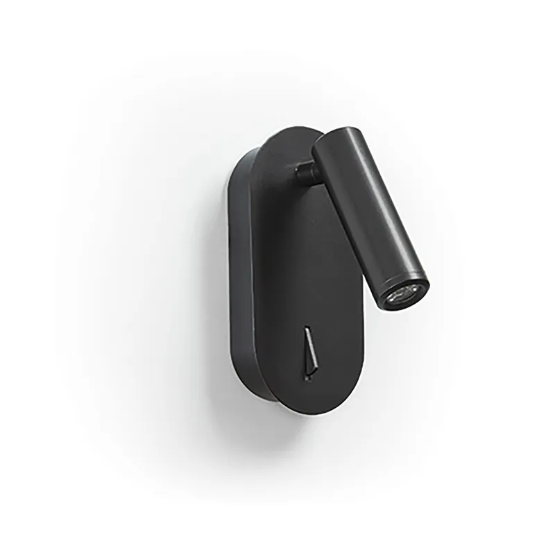 Marca Reconocida EXO LIGHTING DIRK Aplique Lector Negro