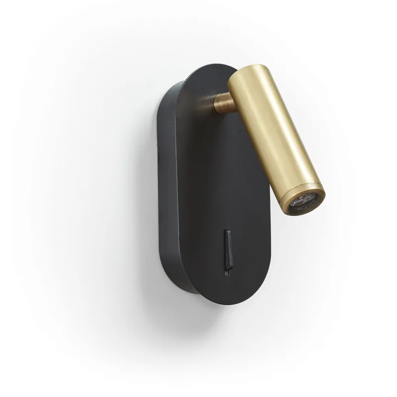EXO LIGHTING DIRK Aplique Lector Negro-Oro Precio De Fábrica