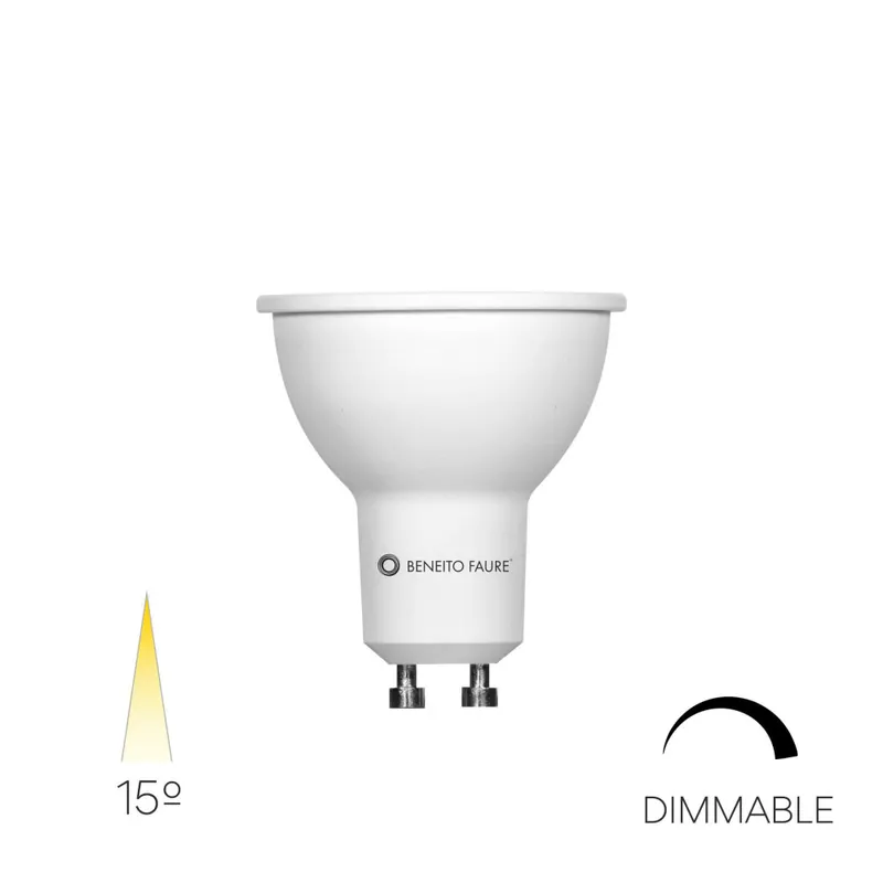 Última Versión BENEITO FAURE Narrow Bombilla GU10 3000K 15º