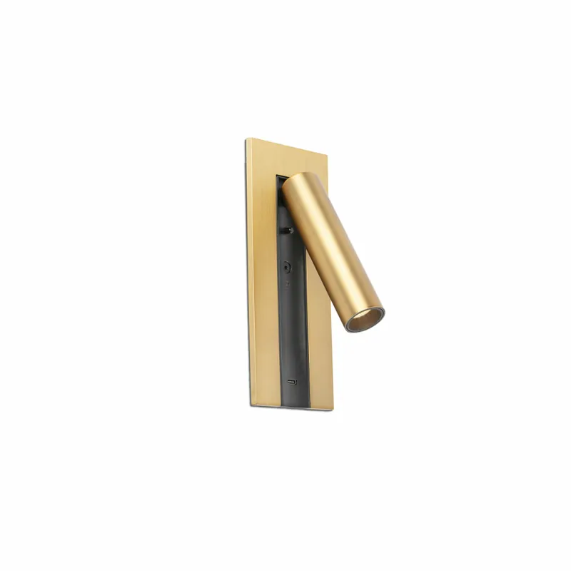 FARO GABO USB Aplique Lector Bronce Marca Reconocida
