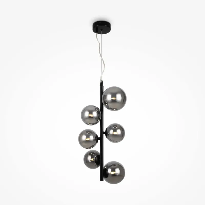 MAYTONI DALLAS 6L Colgante Vertical Negro-Smoky No Te Lo Pierdas