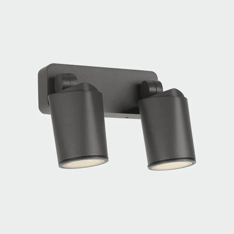 ACB GAIA Aplique 2L Orientable Antracita IP65 Entrega Rápida