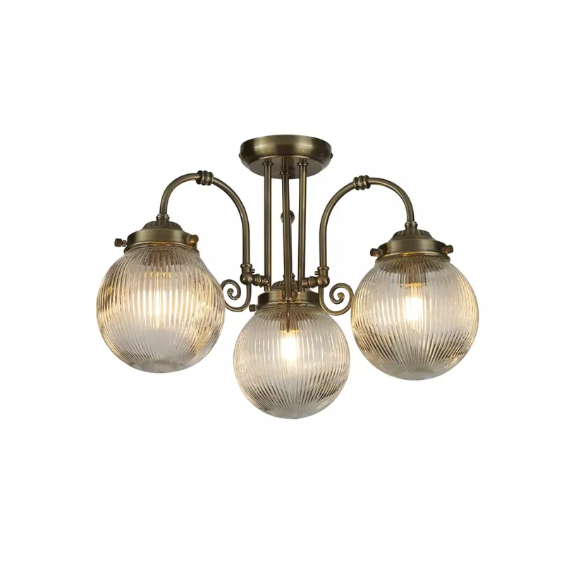 Plafonnier pour salle de bains Belvue (3 lumieres) Favorito De Clientes
