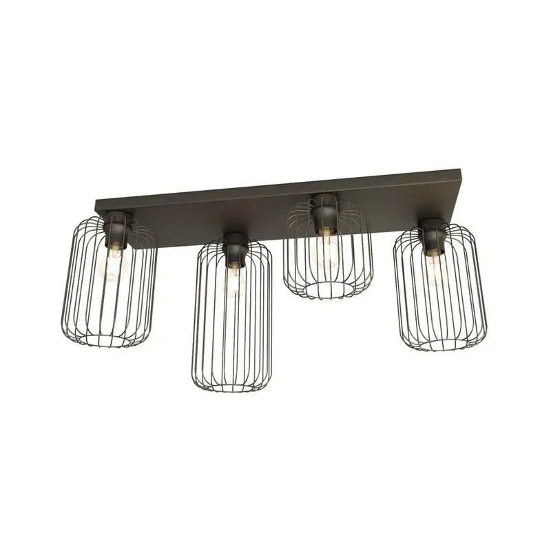 Comprar En Línea Plafónnier Coberti Noir (4 lumieres)