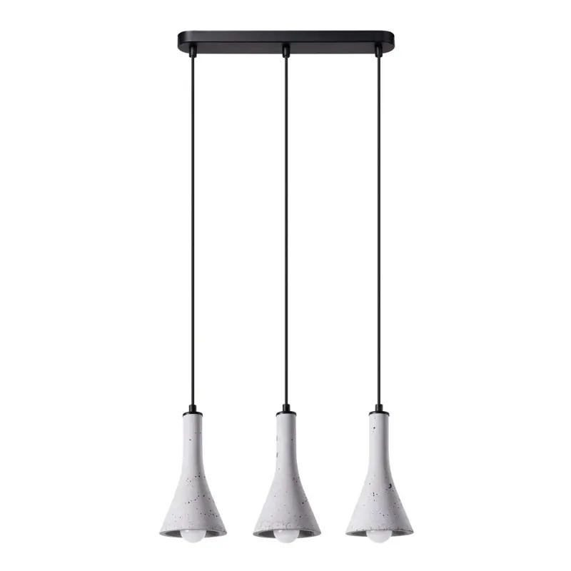 Súper Precio Suspension Alna 3 lumières, ciment