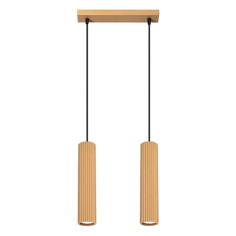 Suspension Moto doré, 2 lumières Popular