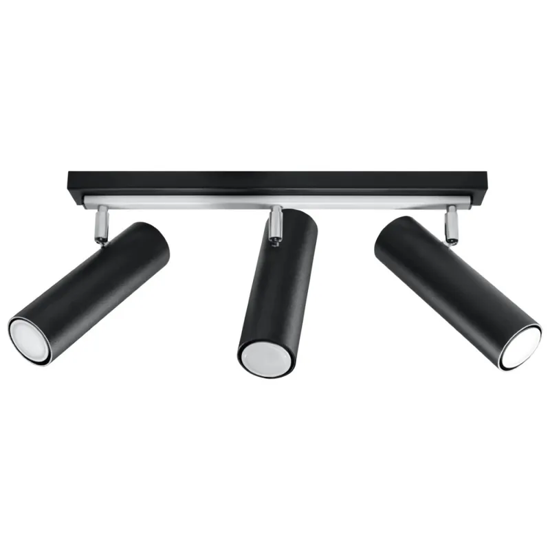 Barato Barre lumineuse Zani, noir, 3 spots