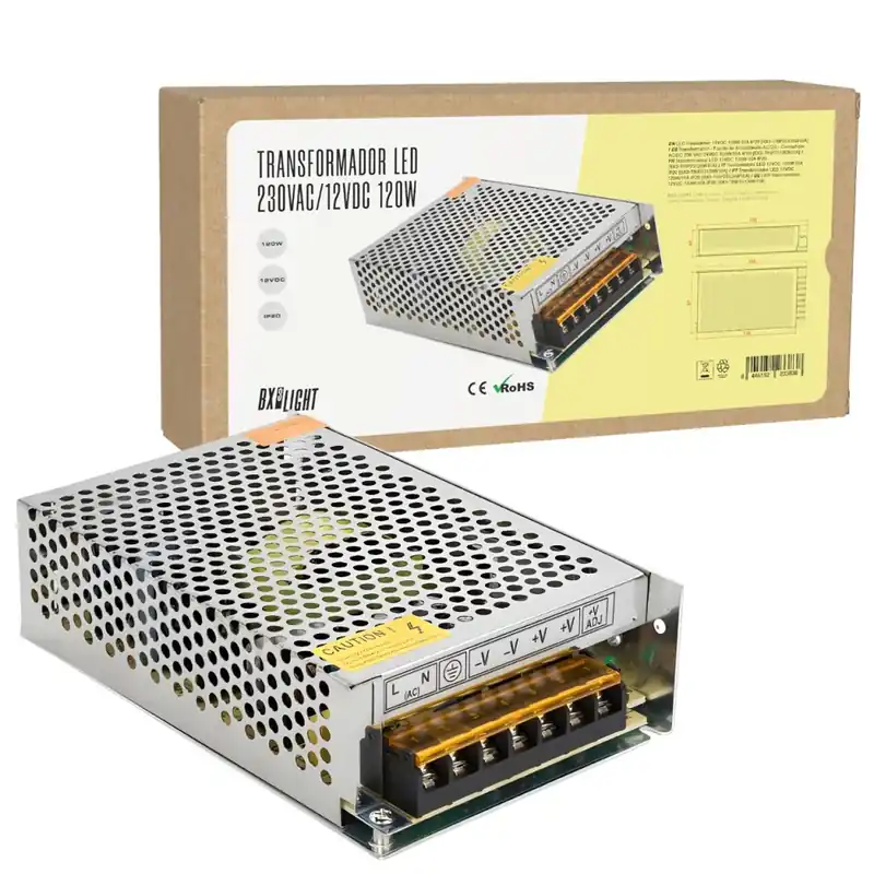 Precio Económico Transformateur AC/DC 230V à 12V 10A 120W IP20