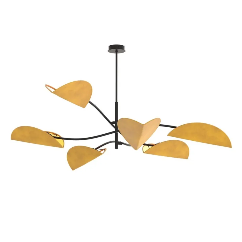 Económico Lampe de plafond Norgi Moutarde (6 lumières)