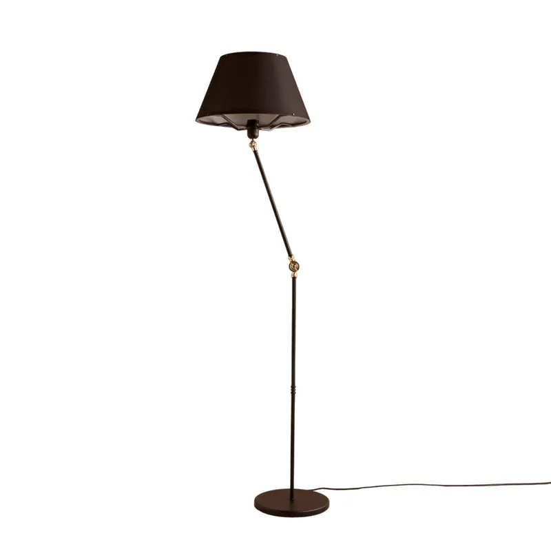 Lámpara de pie orientable Tesira Negro Precio Rebajado