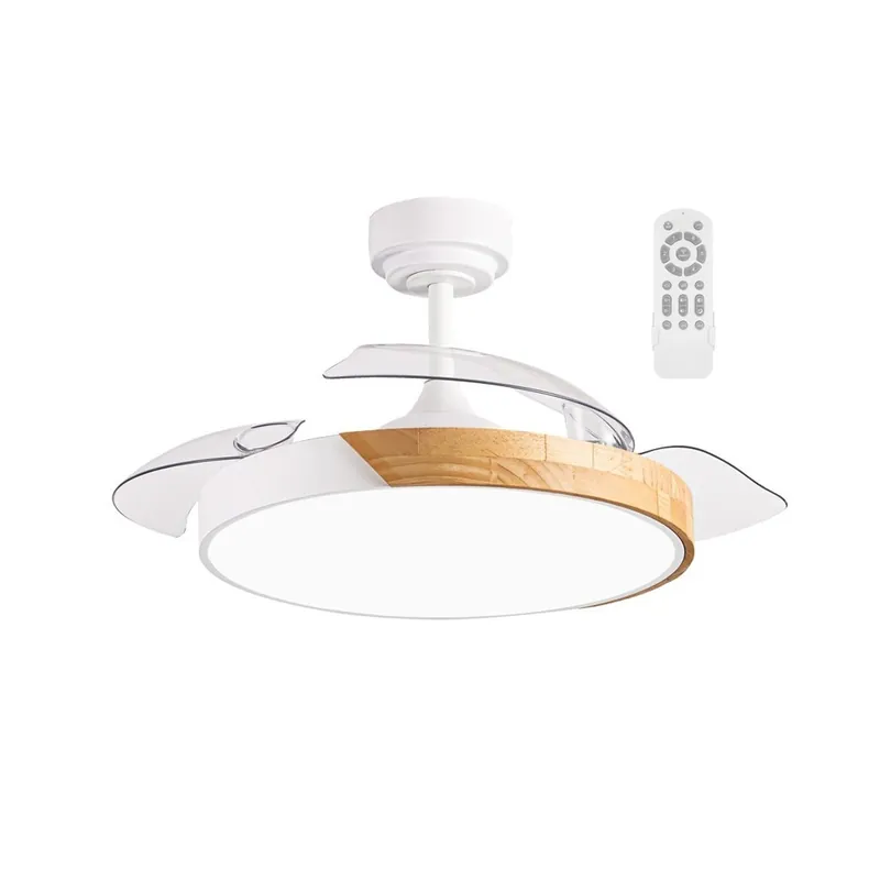 Ventilador LED aspas plegables Terno Mini Blanco CCT Dim (46W) Stock Limitado