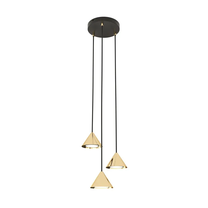 Venta Final Lámpara colgante Lout II Oro (3 luces)